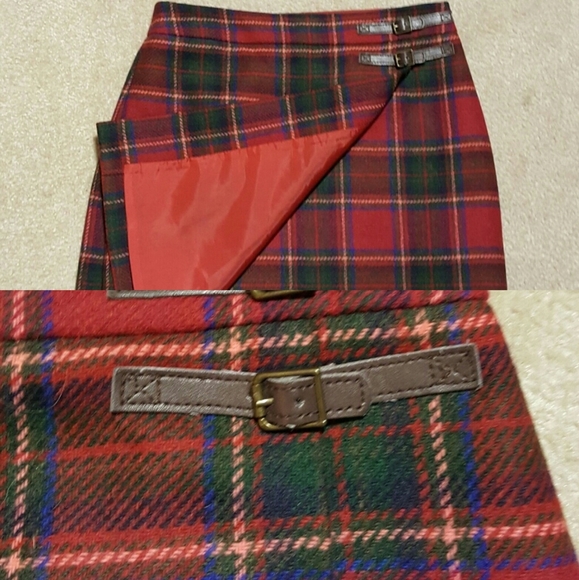 Boden Dresses & Skirts - Boden British Tweed Tartan Wool Skirt Plaid Sz 10